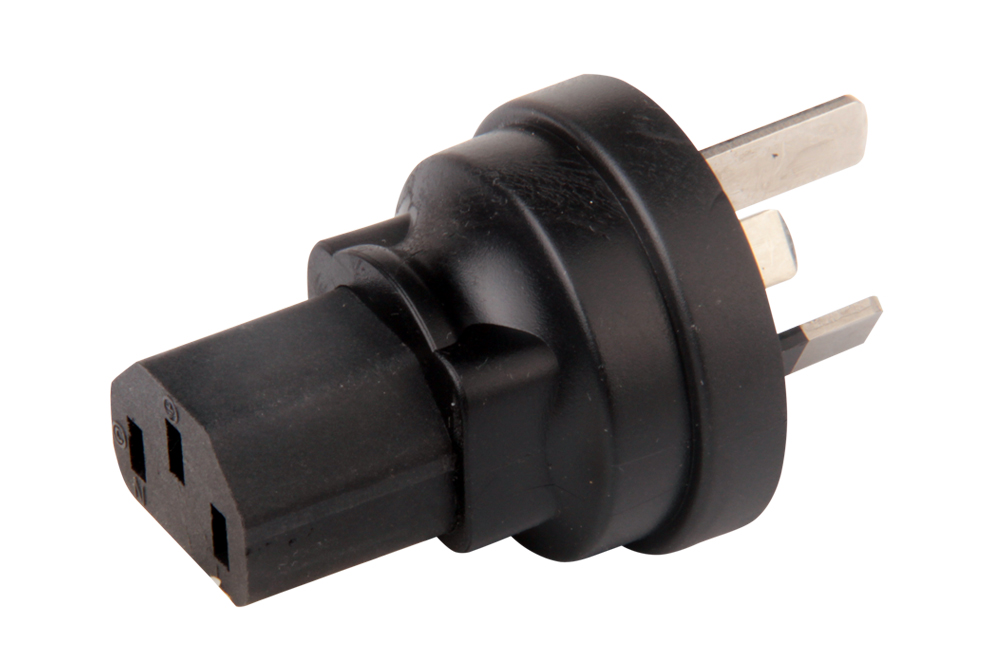 Iec C13 To Australia Three Pin Power Cord As Nzs 3112 Compliant It Hero